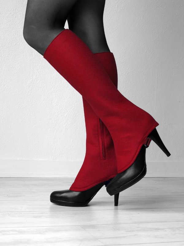 red Jane gaiters