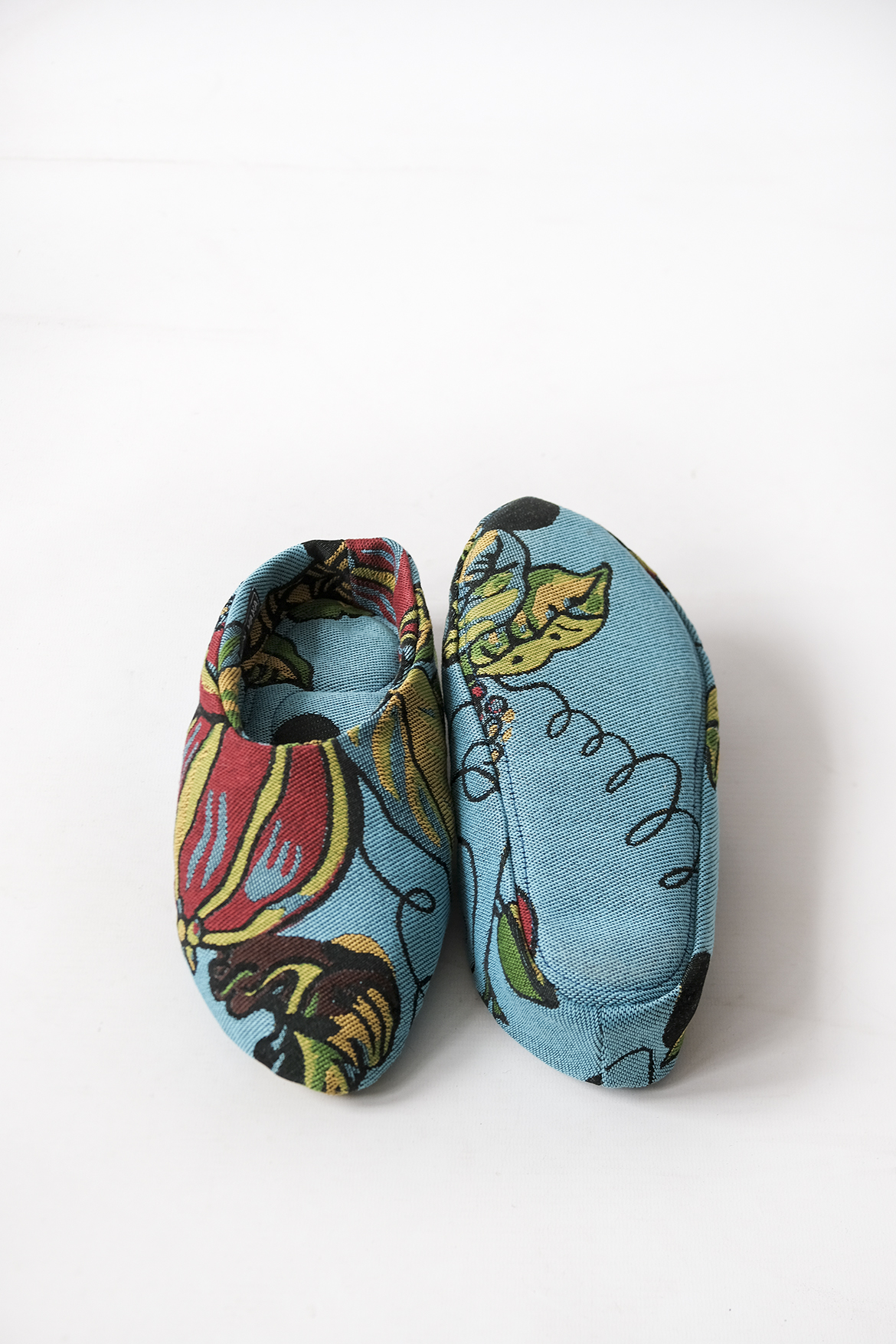 Moroccan-style carpet slippers Blue & Fruity II
