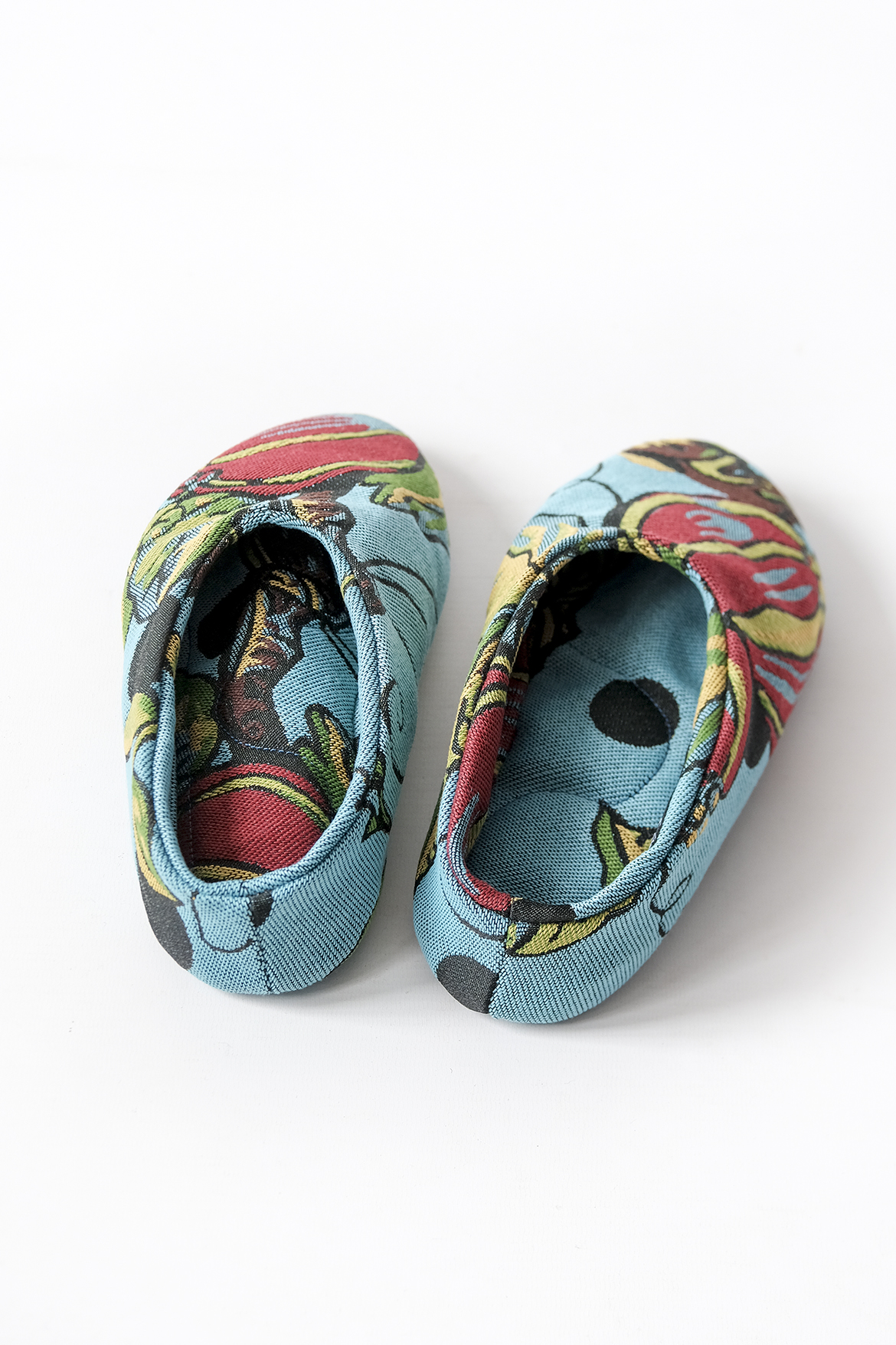 Moroccan-style carpet slippers Blue & Fruity II