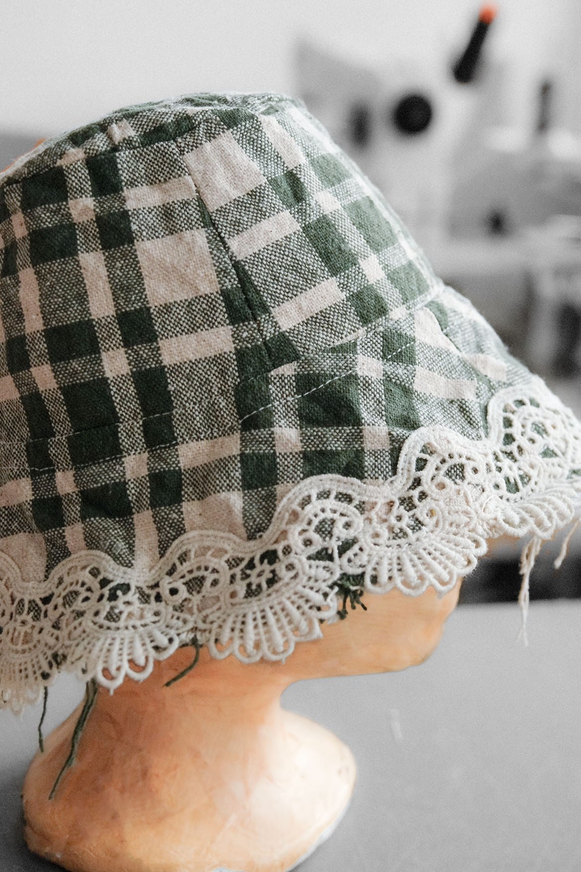 Boho Bucket Hat with Lace