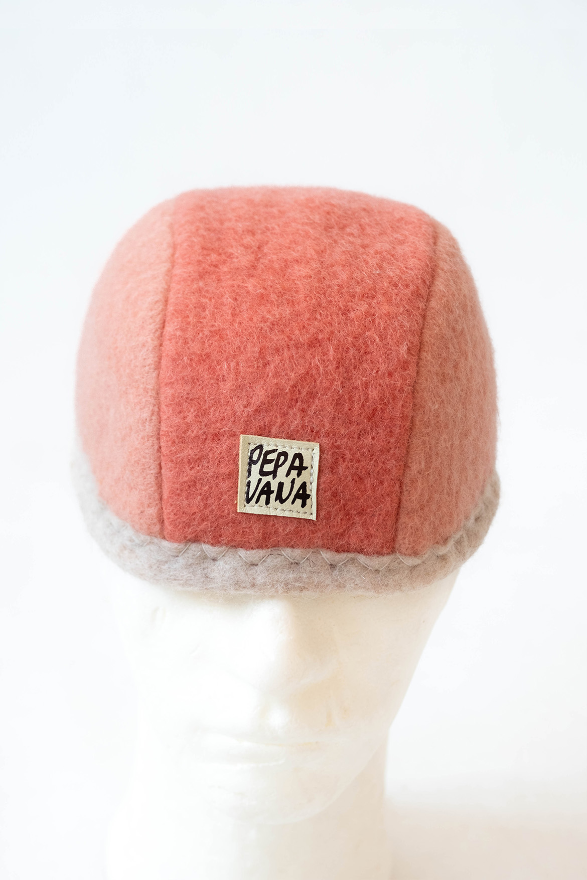 Dock Worker Beanie | two tone coral